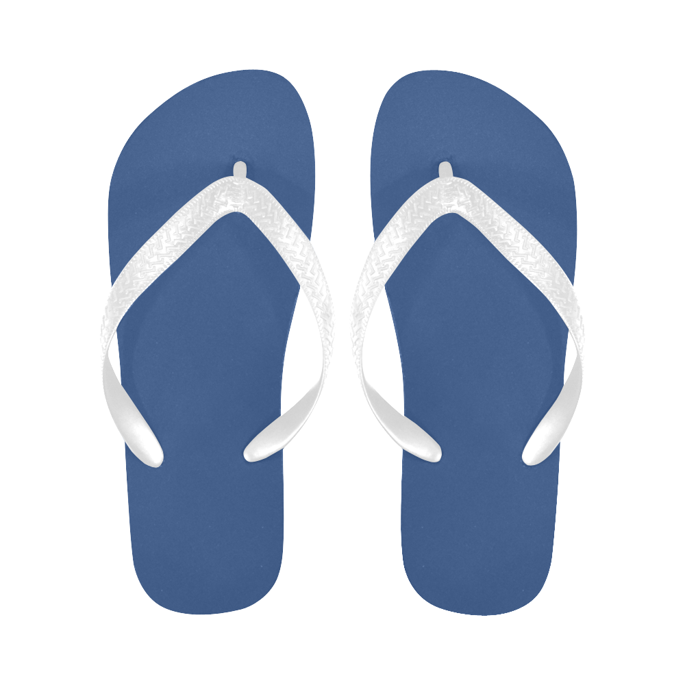 Classic Blue Flip Flops for Men/Women (Model 040)
