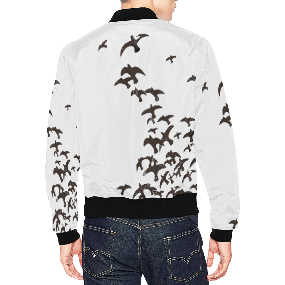 Freedom Fly All Over Print Bomber Jacket for Men/Large Size (Model H19)