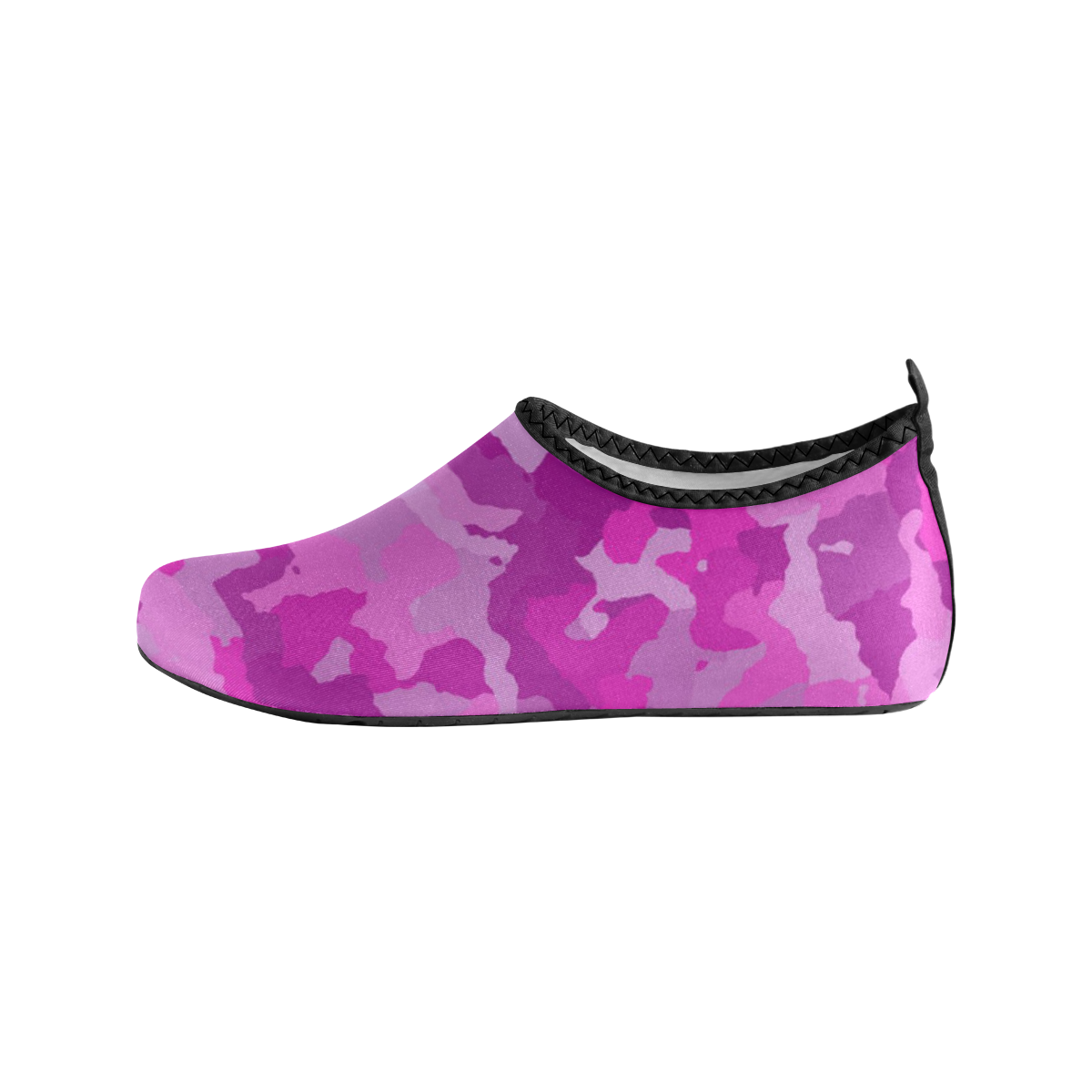 camouflage hot pink Women's Slip-On Water Shoes (Model 056)