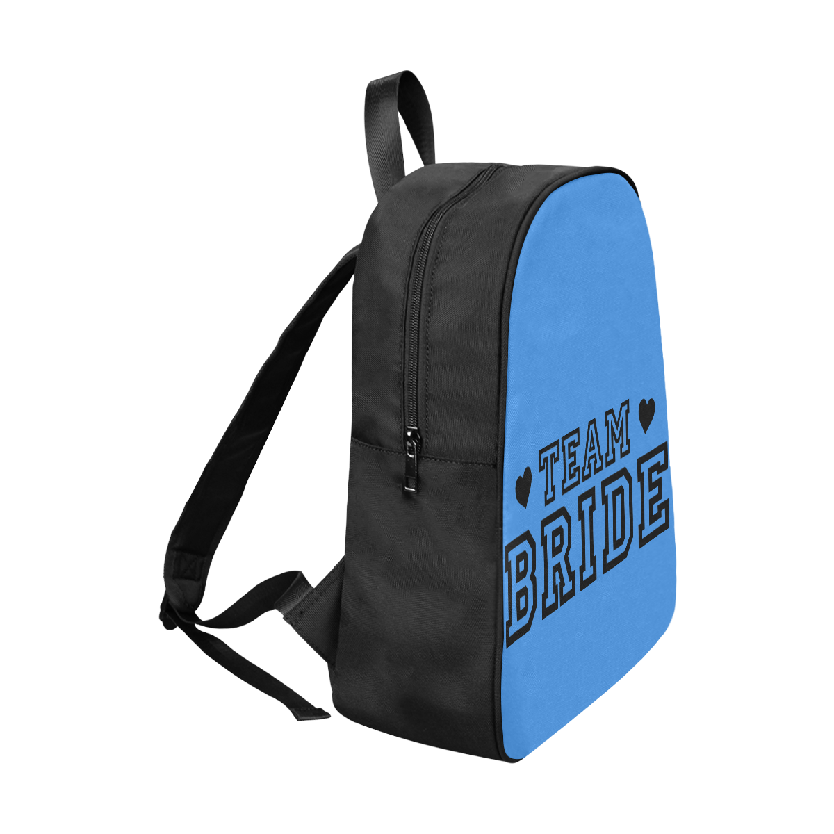 Team Bride Blue Fabric School Backpack (Model 1682) (Large)