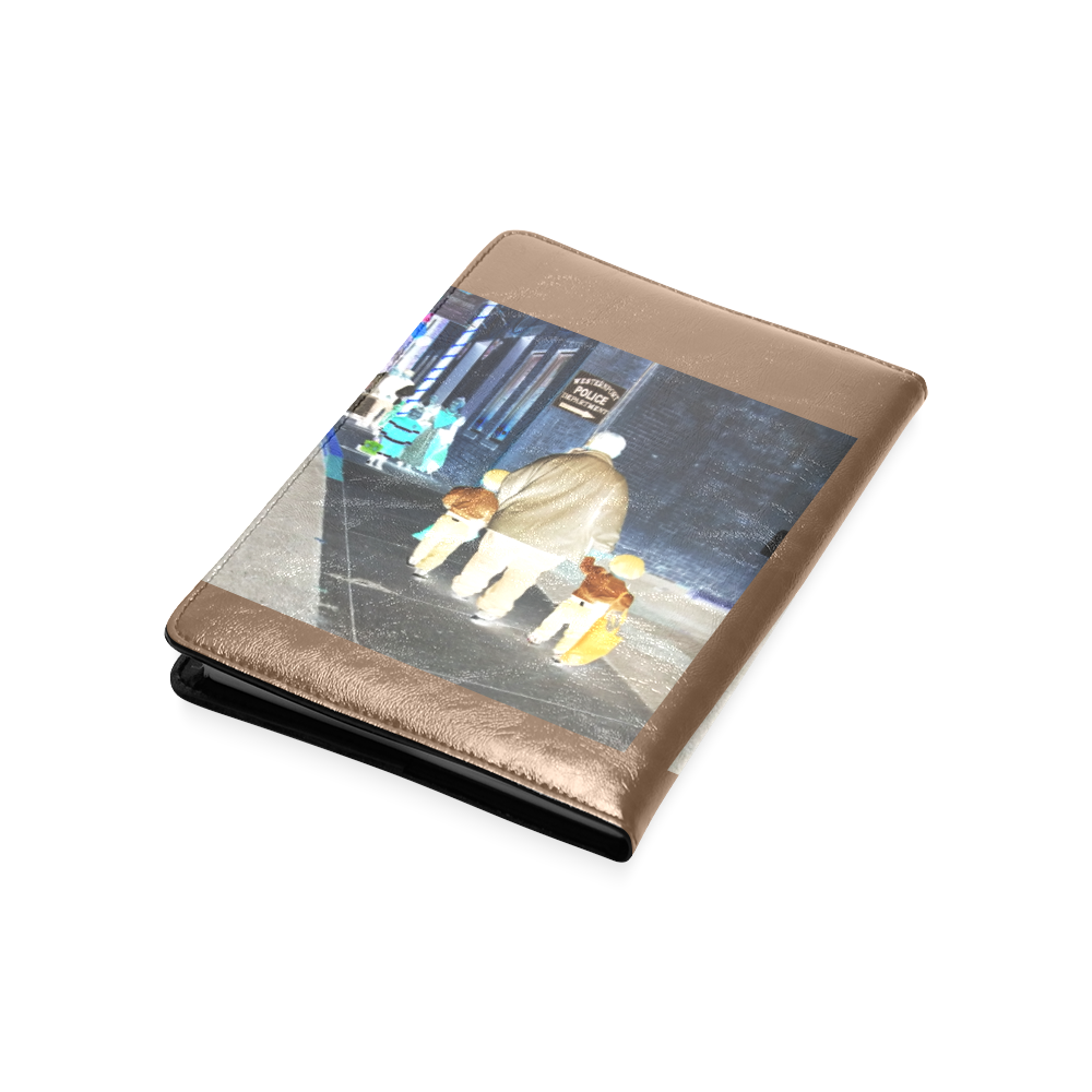Ghosts roaming the street (brown) Custom NoteBook A5