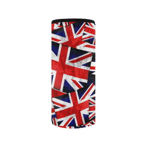 Union Jack British UK Flag Neoprene Water Bottle Pouch/Medium
