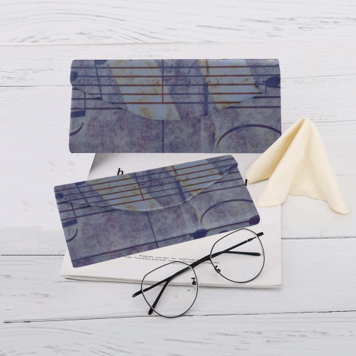 Music, vintage look C by JamColors Custom Foldable Glasses Case