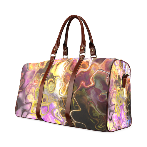 Colorful Marble Design Waterproof Travel Bag/Small (Model 1639)