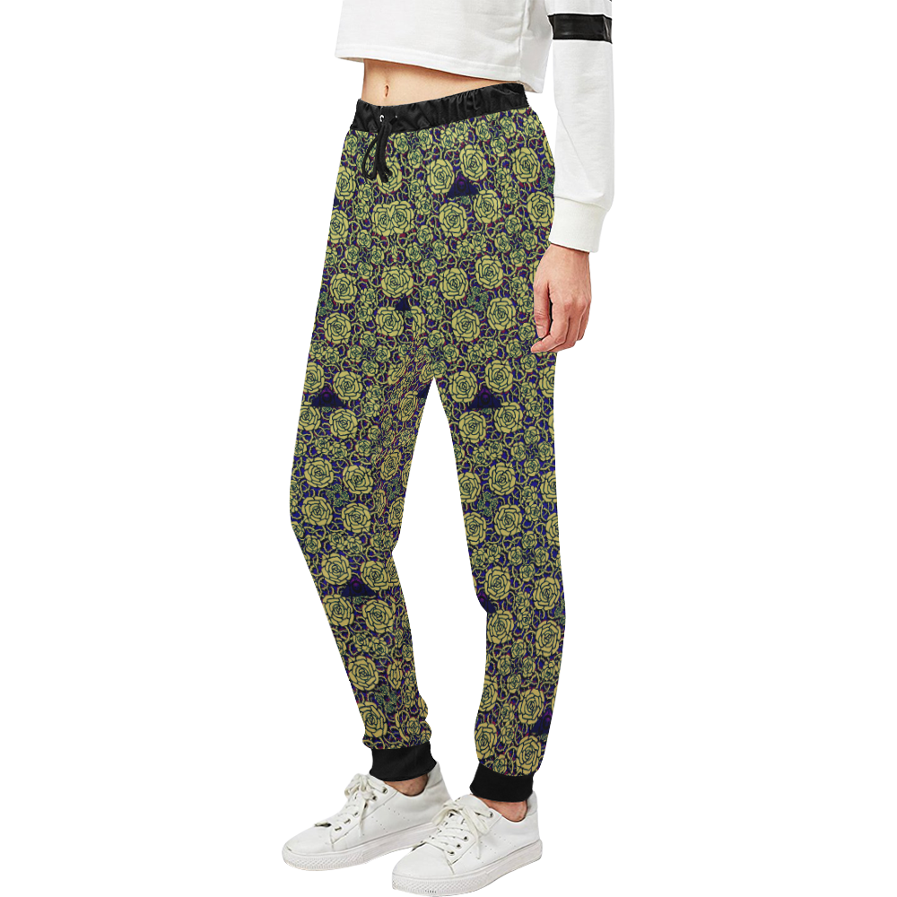 Medieval Roses Unisex All Over Print Sweatpants (Model L11)