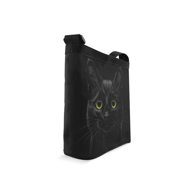 Black Cat Crossbody Bags (Model 1613)