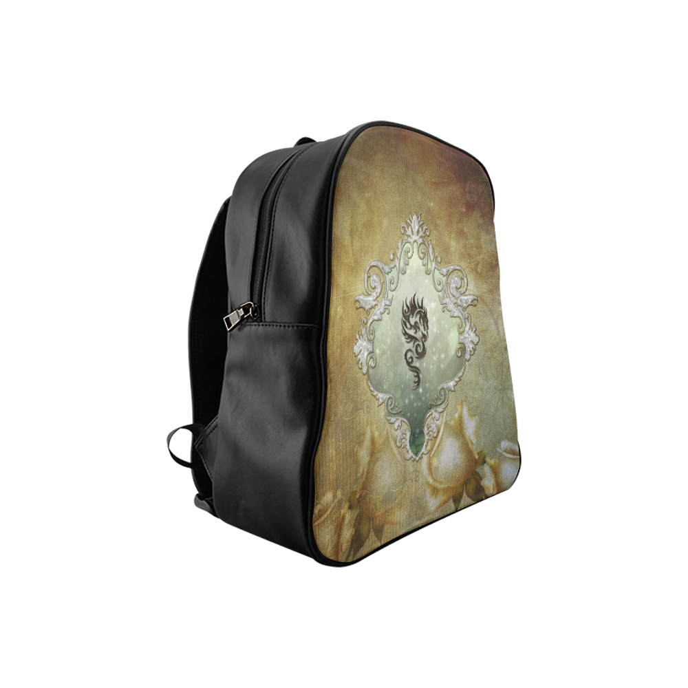 Awesome tribal dragon School Backpack (Model 1601)(Small)