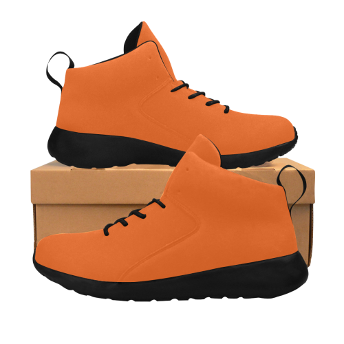 Outrageous Orange Solid Colored Women's Chukka Training Shoes/Large Size (Model 57502)