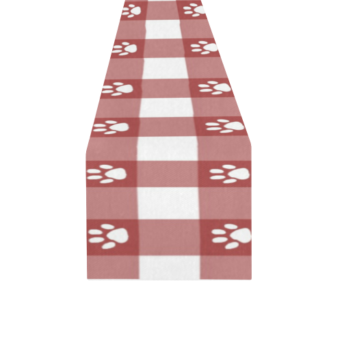 Plaid and paws Table Runner 14x72 inch