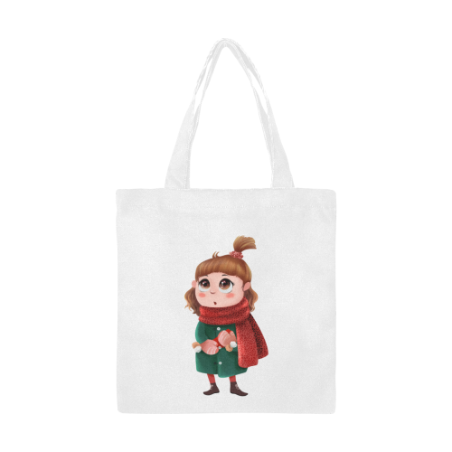 wintergirl Canvas Tote Bag/Small (Model 1700)