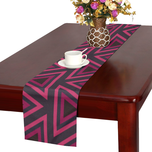 Tribal Ethnic Triangles Table Runner 16x72 inch