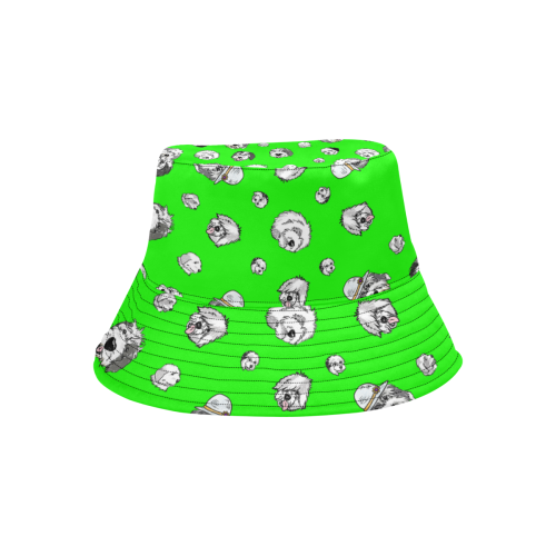 SHEEPIE HEADS green All Over Print Bucket Hat