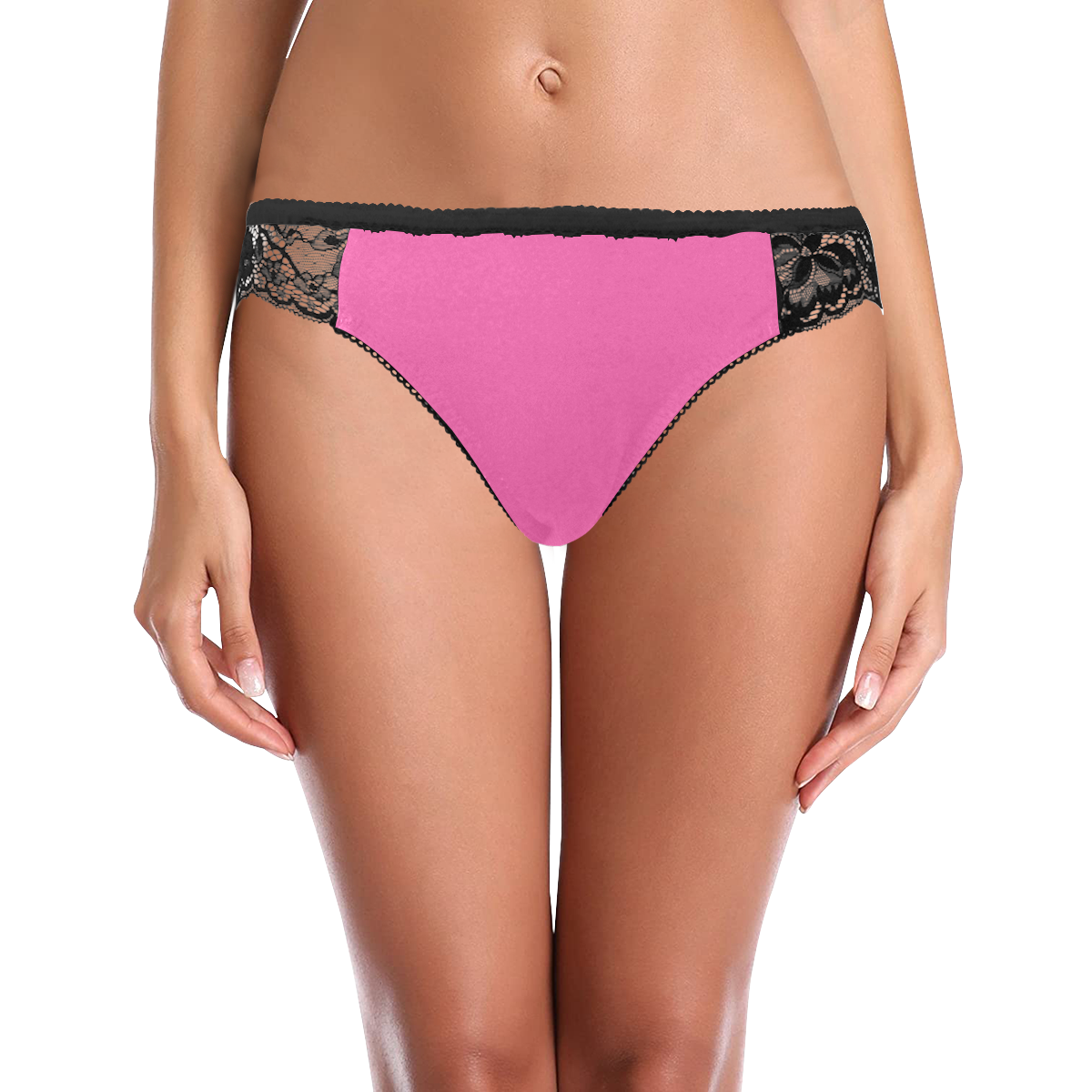 color hotpink Women's Lace Panty (Model L41)