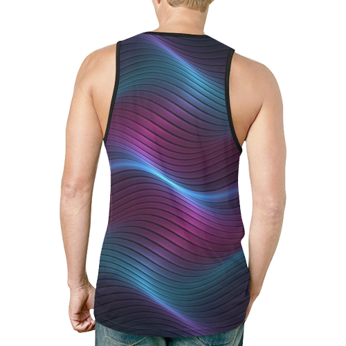 Wavy One New All Over Print Tank Top for Men (Model T46)