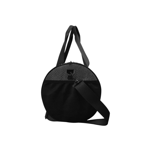 BLACK LEATHER Duffle Bag (Model 1679)