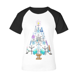 Oh Chemist Tree, Oh Chemistry, Science Christmas Women's Raglan T-Shirt/Front Printing (Model T62)