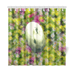 Lapin et de Fleurs Shower Curtain 72"x72"