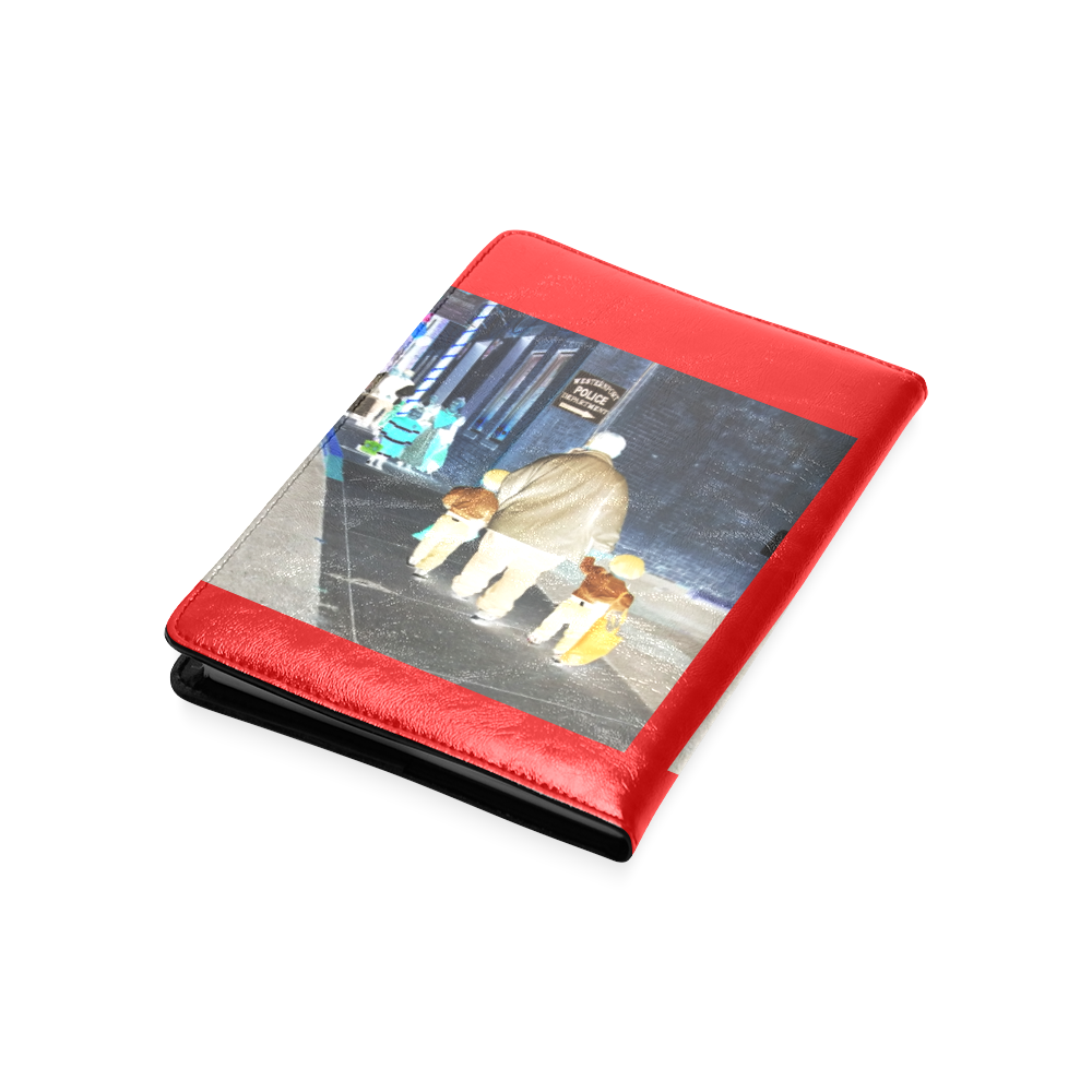 Ghosts roaming the street (red) Custom NoteBook A5