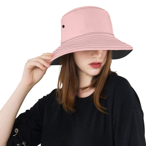 Pastel Carnation Pink Solid Color All Over Print Bucket Hat
