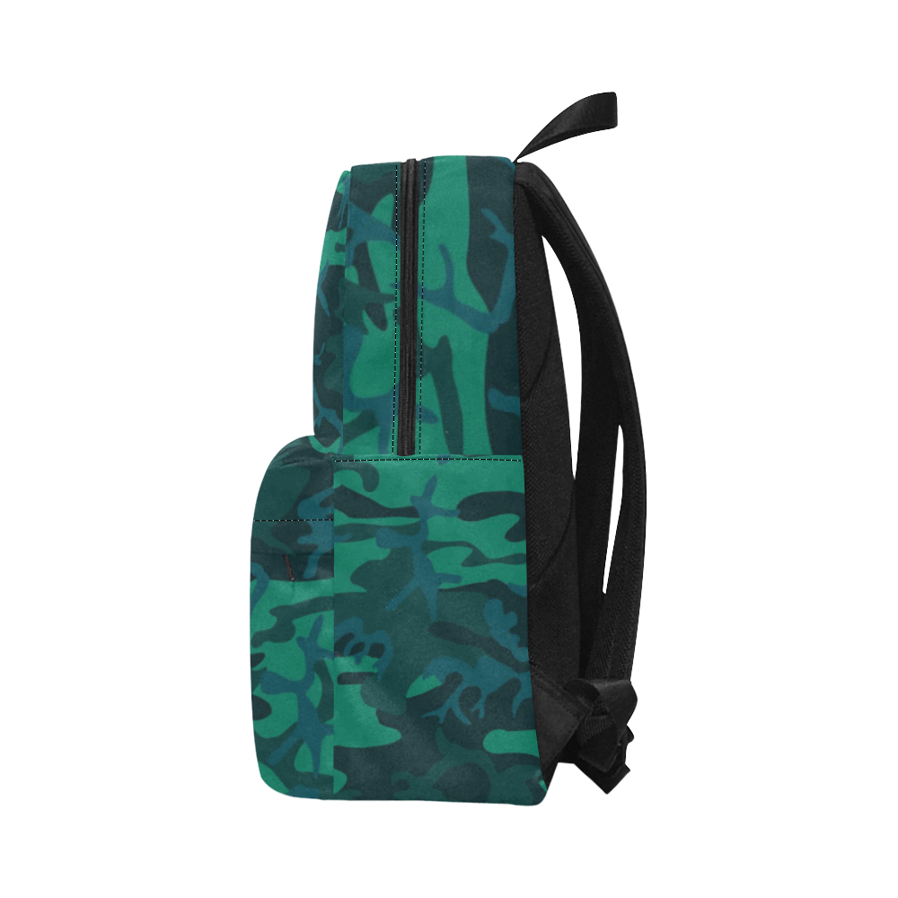 Green-Blue Camo Unisex Classic Backpack (Model 1673)