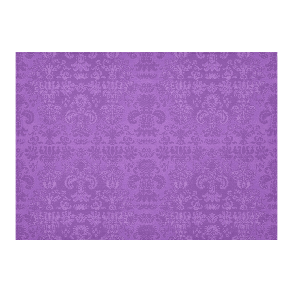 Purple Royalty Cotton Linen Tablecloth 60"x 84"