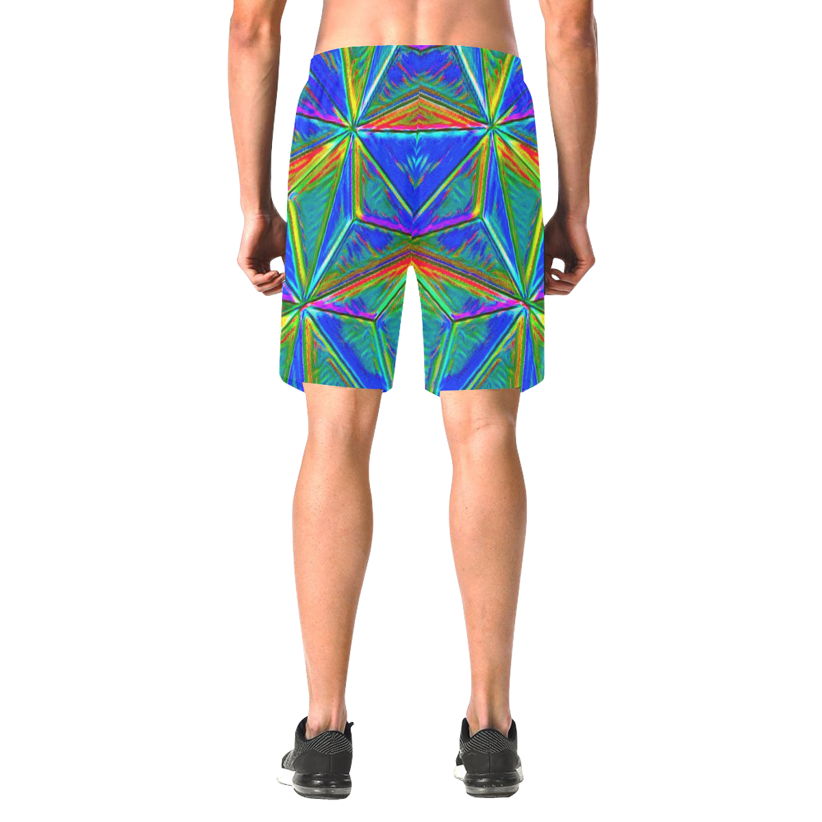 Vivid Life 1E  by JamColors Men's All Over Print Elastic Beach Shorts (Model L20)