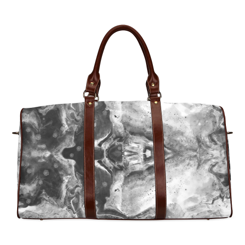 Marmor Pattern by K.Merske Waterproof Travel Bag/Large (Model 1639)