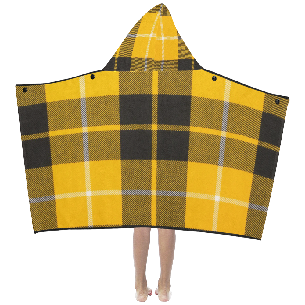 BARCLAY DRESS LIGHT MODERN TARTAN Kids' Hooded Bath Towels