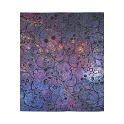 Cosmic Sugar Skulls Cotton Linen Wall Tapestry 51"x 60"