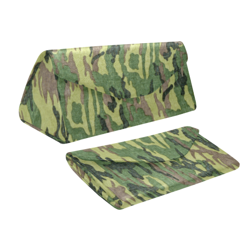 Military Camo Green Woodland Camouflage Custom Foldable Glasses Case