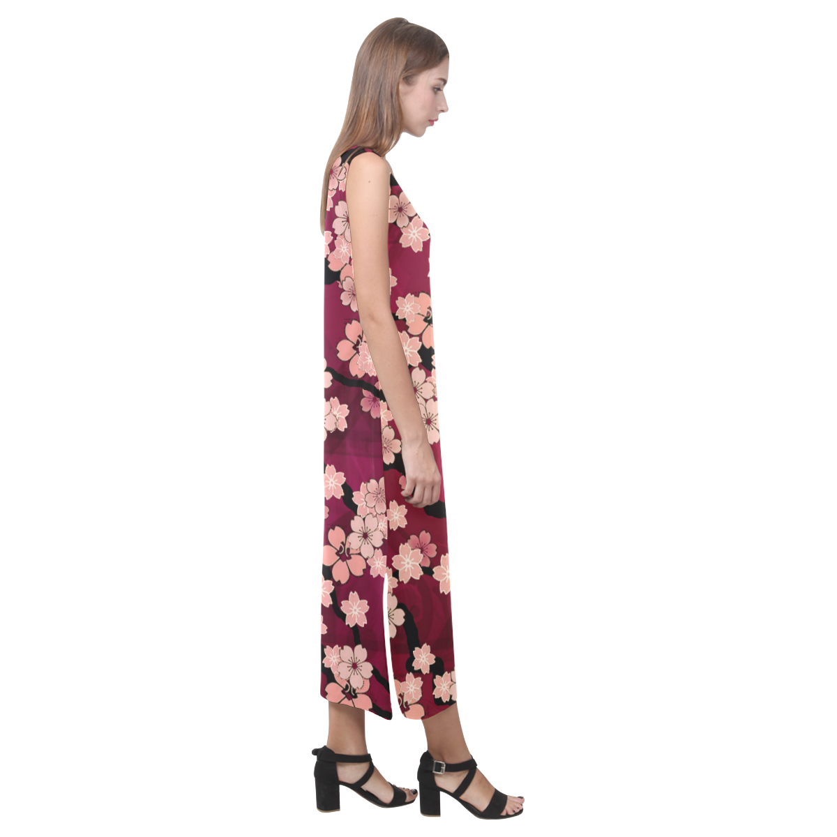 Sakura Breeze Phaedra Sleeveless Open Fork Long Dress (Model D08)