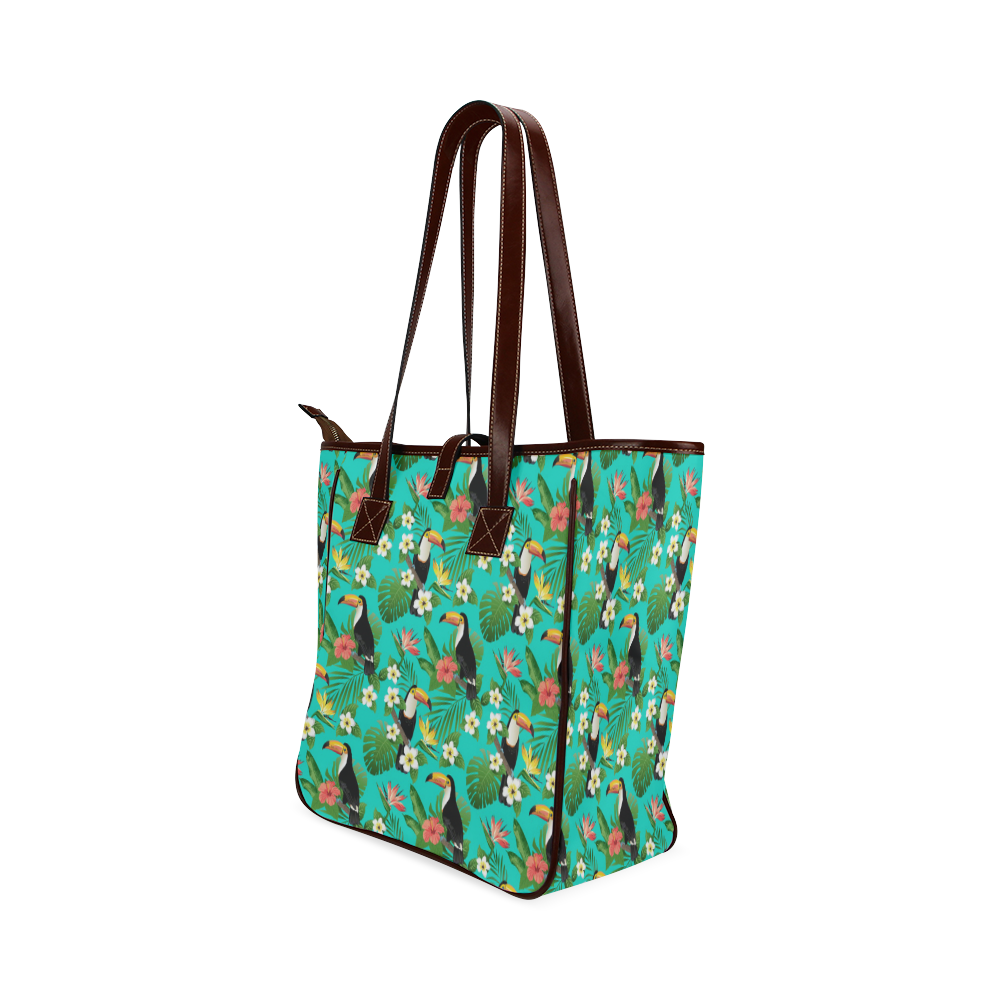 Tropical Summer Toucan Pattern Classic Tote Bag (Model 1644)