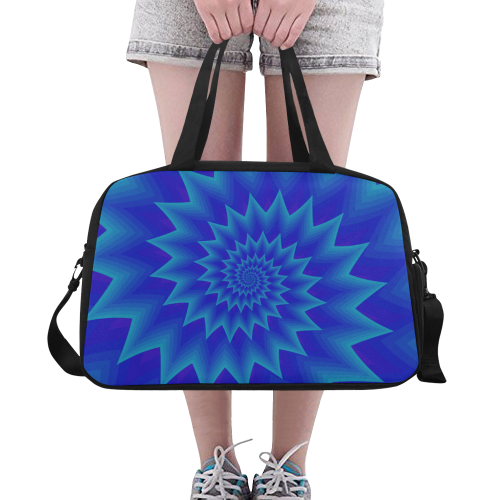 Royal blue vortex Fitness Handbag (Model 1671)
