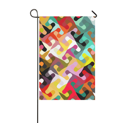 Colorful shapes Garden Flag 12‘’x18‘’（Without Flagpole）