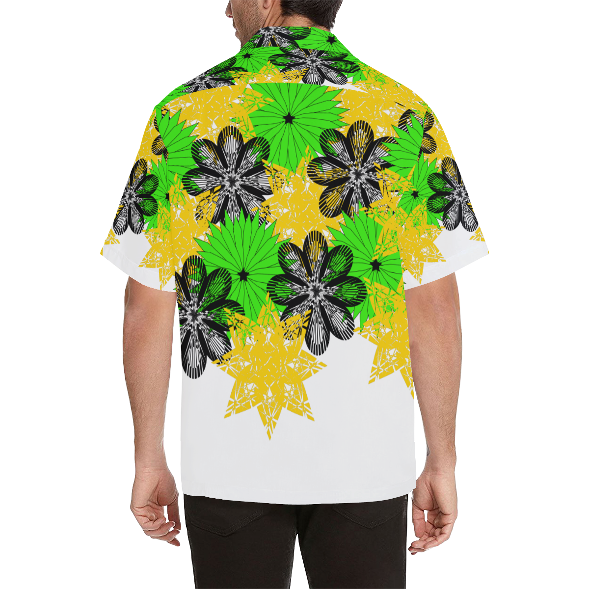 abstract bouquet Hawaiian Shirt (Model T58)