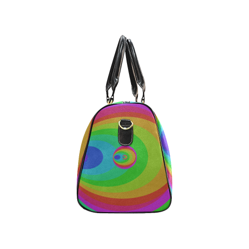 Psy rainbow oval New Waterproof Travel Bag/Small (Model 1639)
