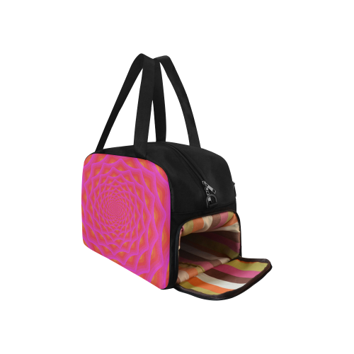 Pink net Fitness Handbag (Model 1671)