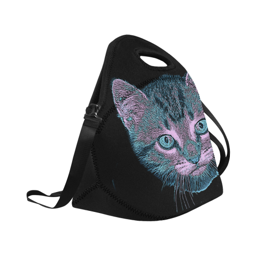 Kitten Love Neoprene Lunch Bag/Large (Model 1669)