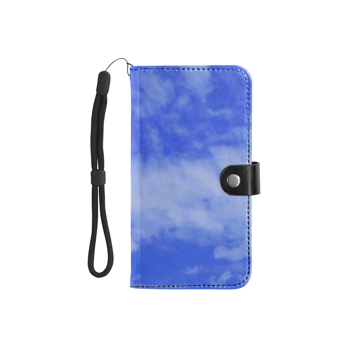 Blue Clouds Flip Leather Purse for Mobile Phone/Small (Model 1704)