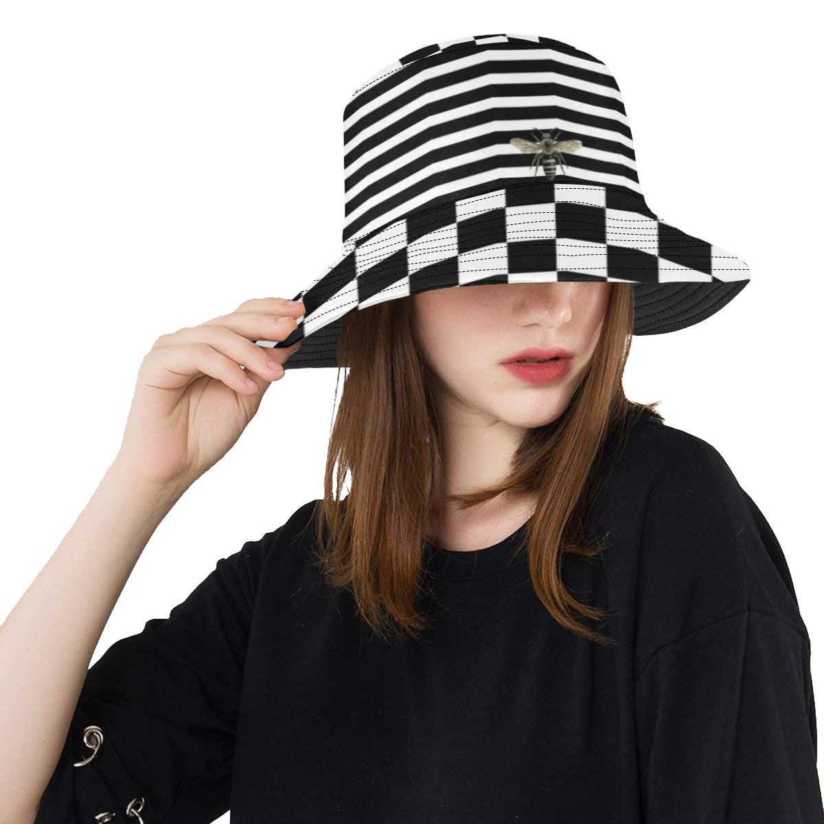 It's Rude to Point All Over Print Bucket Hat