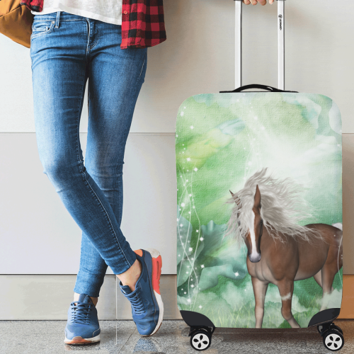 Horse in a fantasy world Luggage Cover/Medium 22"-25"