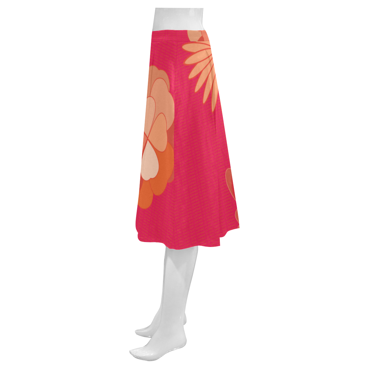 Flowers21. A0, B2, C0, Mnemosyne Women's Crepe Skirt (Model D16)