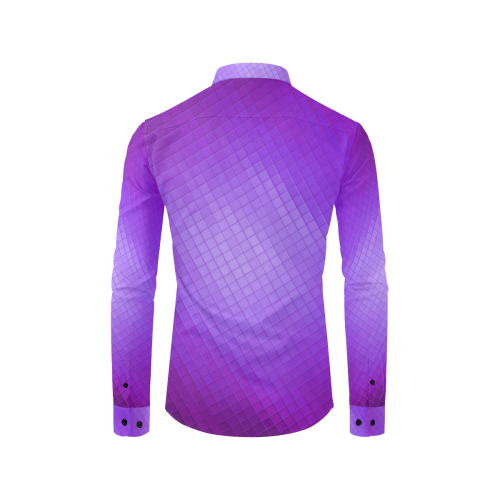 Purple Pattern by K.Merske Men's All Over Print Casual Dress Shirt (Model T61)