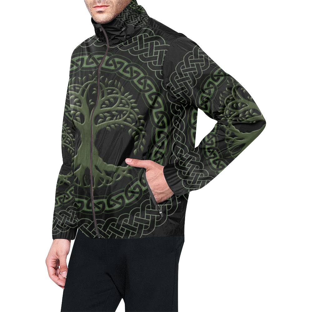 Awesome Celtic Tree Of Life Unisex All Over Print Windbreaker (Model H23)