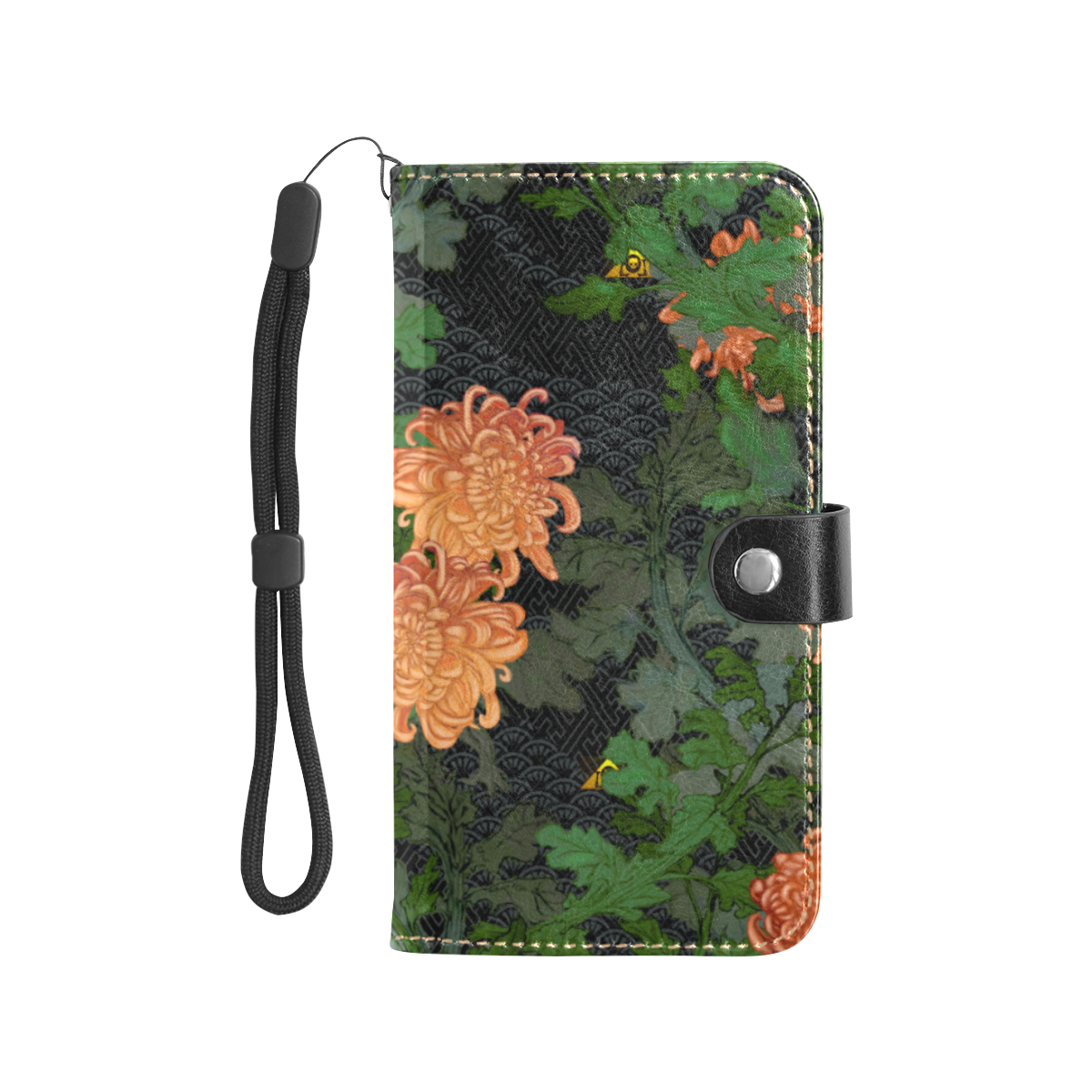 Chrysanthemum 2020 Flip Leather Purse for Mobile Phone/Large (Model 1703)