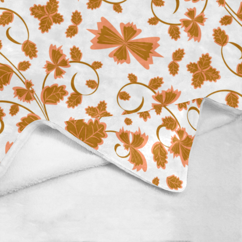 floral damask Ultra-Soft Micro Fleece Blanket 30''x40''