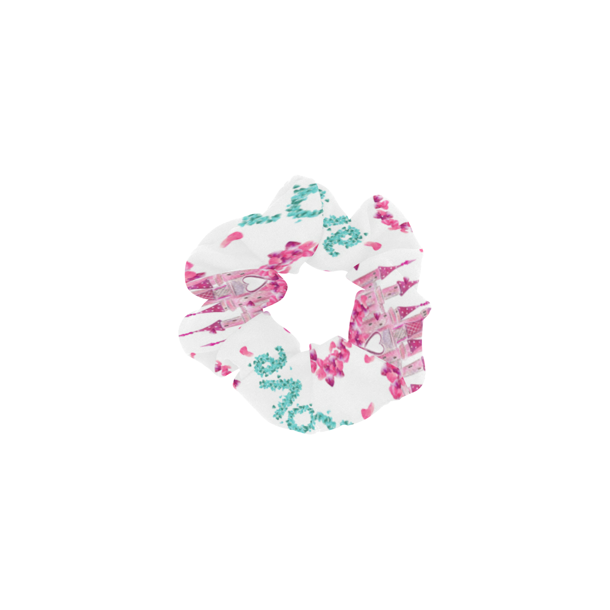 mickeylove1hairtie All Over Print Hair Scrunchie