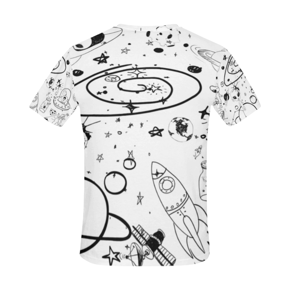 Space infinity, by Ivan Venerucci Italian Style All Over Print T-Shirt for Men (USA Size) (Model T40)
