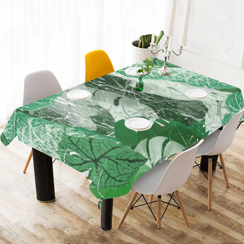 Tropicalia Cotton Linen Tablecloth 60"x120"