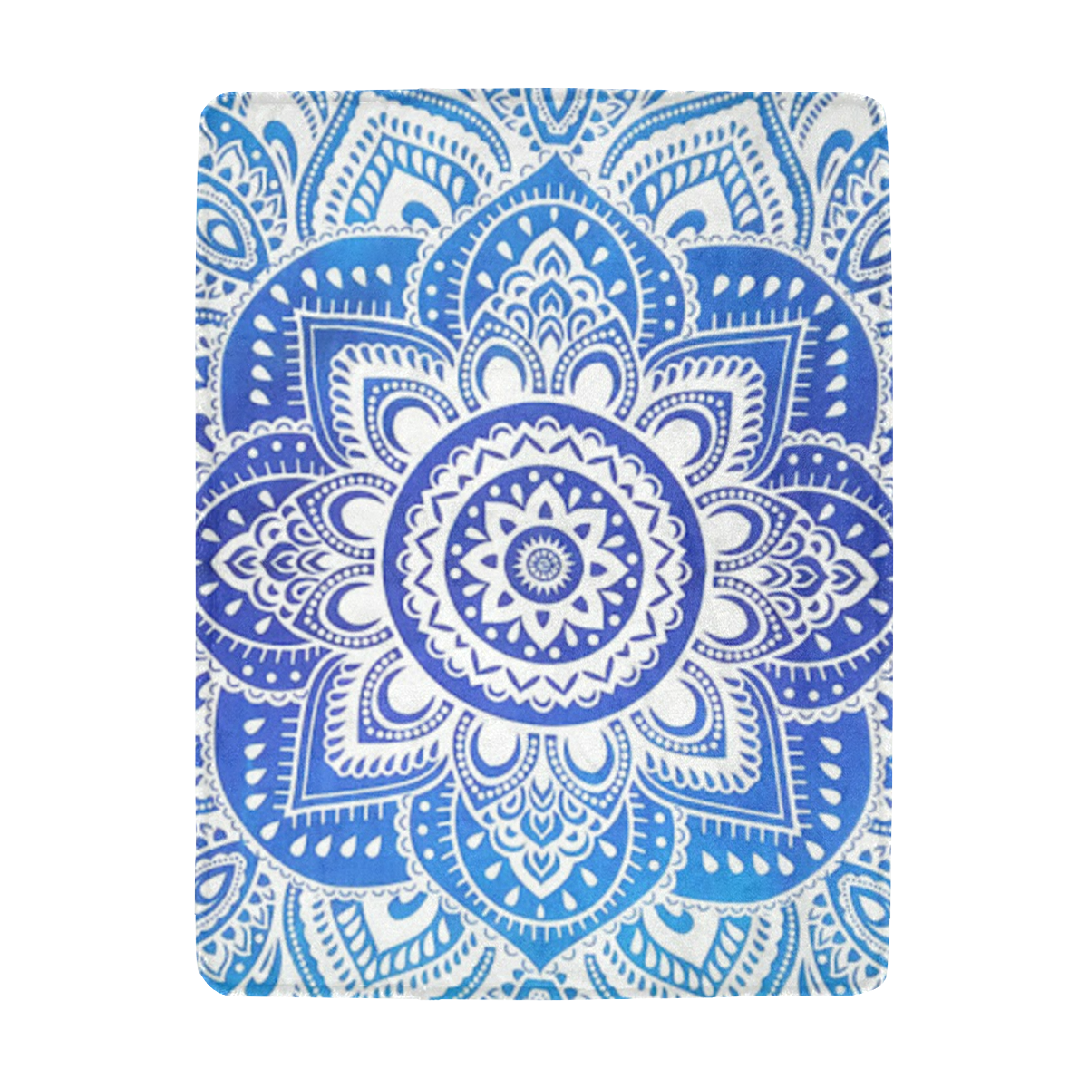 MANDALA LOTUS FLOWER Ultra-Soft Micro Fleece Blanket 43''x56''